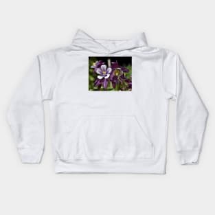 Spring Columbines in the Neighborhood Kids Hoodie